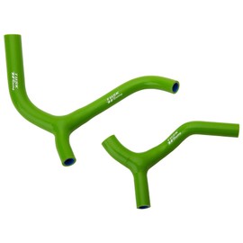 Tusk Radiator Hose Kit Green – High‑Temperature Silicone Coolant Hose Set- Compatible with Kawasaki KX450 2019-2023/KX450 X 2021-2023
