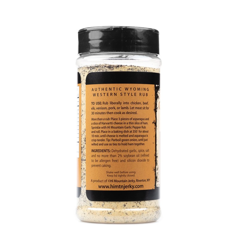 Hi Mountain Seasoning -- GARLIC PEPPER GRILL RUB