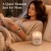 Gifts for Mom, Calm Candle and Stretch Lava Stone Bracelet