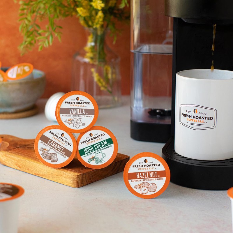 Fresh Roasted Coffee, Decaf Traditional Flavors, Flavored Coffee Pod Variety
