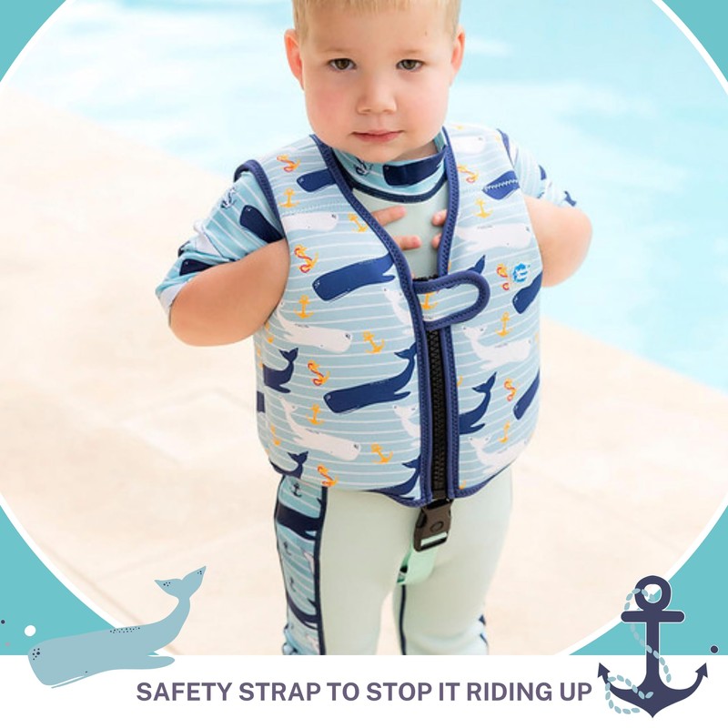 Go Splash Life Jacket with Belt, Moby Anchor, 2-4 Years