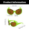 LJCZKA Vintage Cat Eye Sunglasses Women Men Retro Oval Sunglasses