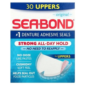 SeaBond Denture Adhesive Seals, Original, 30 Uppers