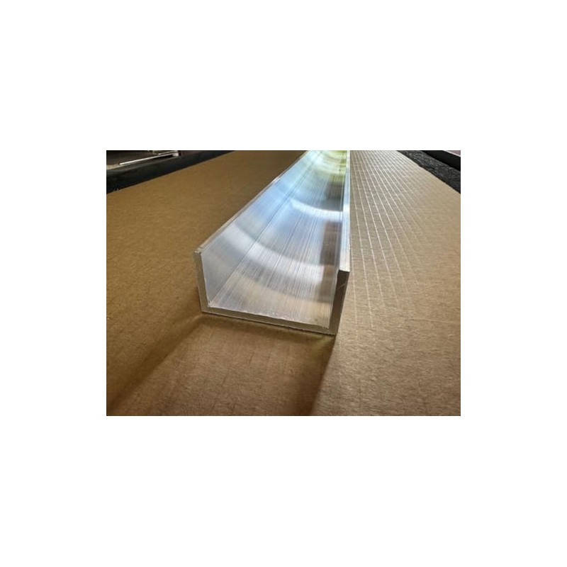 3/16" Thick x 1-1/2" x 3" Aluminum Channel, 6061-T6 Aluminum