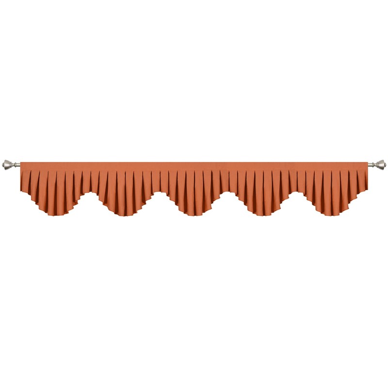 OYRING Energy Efficient Rod Pocket Curtain Valance Blackout valances for
