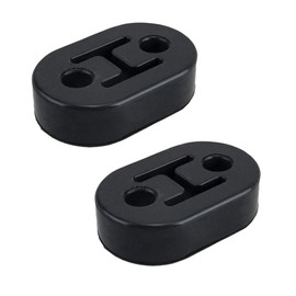 2 Hole Exhaust Hanger Bushing Muffler Insulator Shock Absorbent Mount Bracket High Density Rubber,Universal Fit 2pack