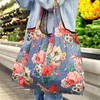 allydrew Large Foldable Tote Nylon Reusable Grocery Bag, Fantastic Creatures
