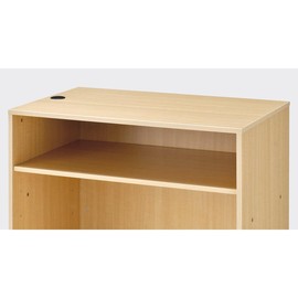 Intermediate Shelf for Wooden High Counter Width 35.4 x Height 39.4 inches (90 x 100 cm), Ecru Width 34.8 x Depth 21.7 inches (86.2 x 55 cm) [Wooden High Counter Width 35.4 x Height 39.4 inches (90