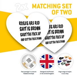 2 x Heart Stickers 15 cm - Funny Quotes Modern Art Fun Decals for Laptops,Tablets,Luggage,Scrap Booking,Fridges, #13235