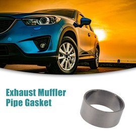 ACROPIX 55mm ID 60mm OD Motorcycle Exhaust Muffler Pipe Gasket Titanium Tone - Pack of 1