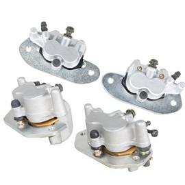 Silscvtt Front Rear Brake Calipers with Pads Replacement for Yamaha Viking YXM700 VI YXC700 YXM700 2014-2021 1XD-2580T-00-00 1XD-2580U-00-00