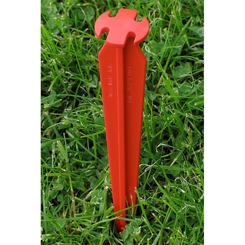 SwissPiranha 853791-6RT220 Tent Pegs Set of 6 Red L