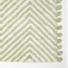 Homescapes Green Zigzag Bath Mat 50 x 80 cm Tufted