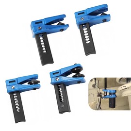 leechio 4 PCS Brake Line Clamp, Brake Line Plug, Leak-Proof Brake Line Stopper Tool, Fuel Rail Hose Fluid Stopper Kit, Universal for Most Cars (Blue)