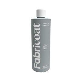 Fabricoat - Fabric Paint for Furniture - 17oz / 500ml Light Grey - Restore or Change the Color of Couches, Chairs, Upholstery, Soft Furnishings, Car Interiors, Clothing, & Footwear