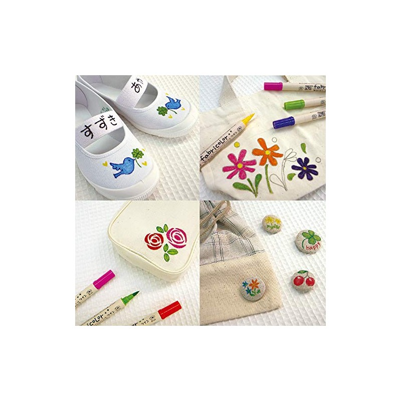 Kuretake TC-4000A-081 Fabric Color Twin, Light Violet, 30 Colors