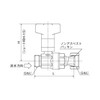 Onda Seisakusho CB20-20M-S [CB20 Type Ball Valve with Check Valve