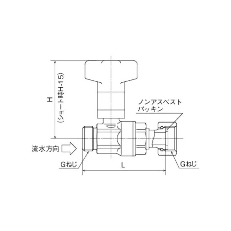 Onda Seisakusho CB20-20M-S [CB20 Type Ball Valve with Check Valve