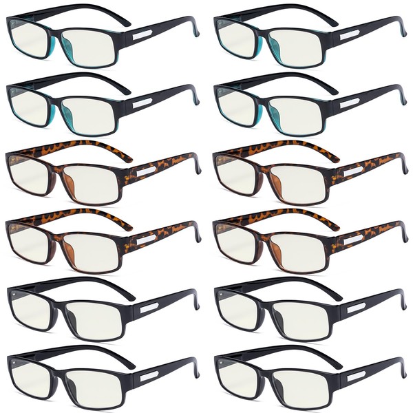 Eyekepper 12 pack Blue Light Blocking Reading Glasses Computer Readers