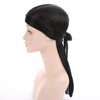 Fxhixiy Satin Silk Extra Long-Tail Durag Headwraps Pirate Cap Bandana