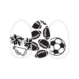 Color Street Nail Polish Strips – Dream Team – Clear Sports Overlay – Football