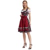KOJOOIN Women's Traditional Dirndl Costume, Short, Midi, 3-Piece Costume for