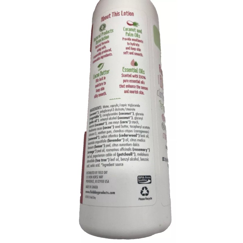 Field Day Body Lotion 16 Oz Bottles