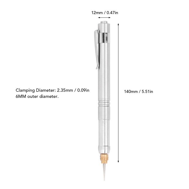 Electric Engraving Pen 35000RPM Nail Drill Polisher Etching Tool 100‑240V