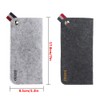 EZESO 3 Pack Felt Eyeglass Sunglasses Storage Bag Portable Pouch