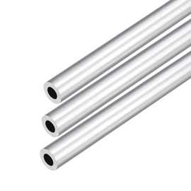 DMiotech Pack of 3 (11 mm outer diameter x 6 mm inner diameter) 6063 aluminium round tube, 250 mm length, industrial metal tube for machine frame construction, DIY projects