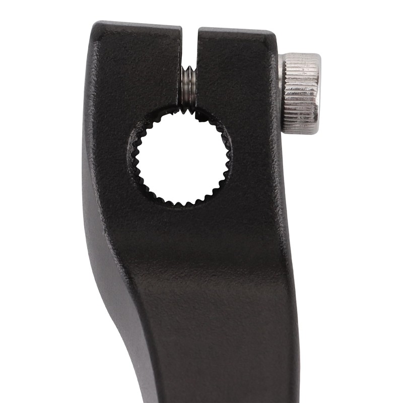 GOOFIT Black Aluminium Alloy Gear Lever Gear Lever Foldable Foot