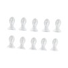 10pcs Hearing Amplifier Dome Silicone Ear Tip Earplug Replacement Accessory