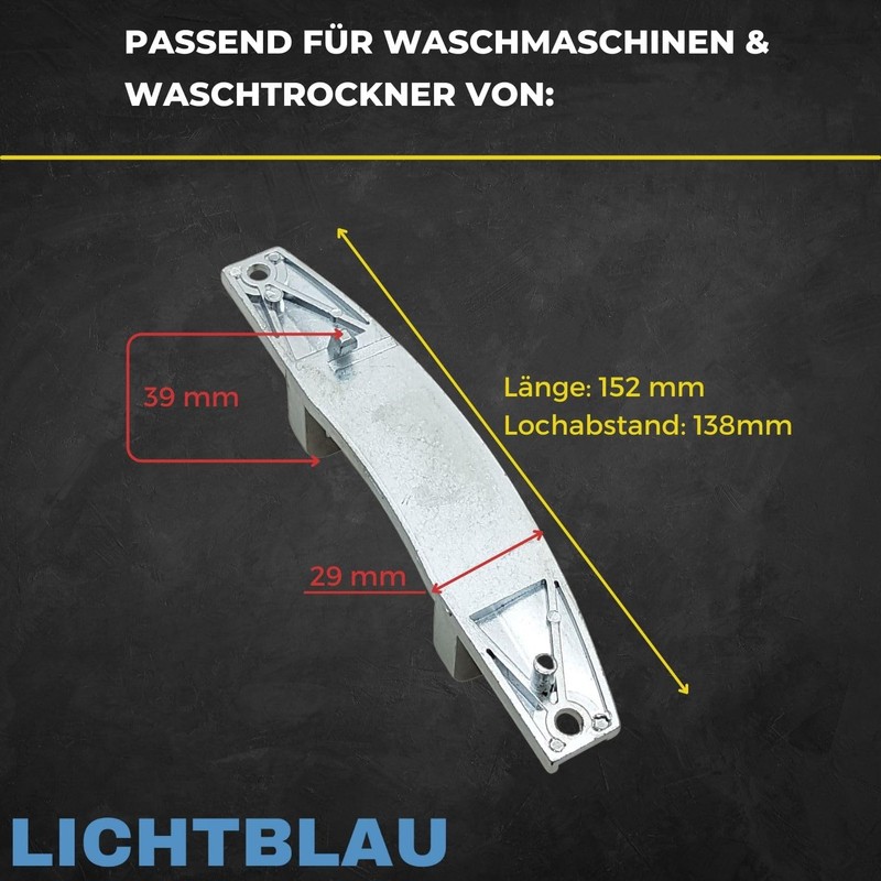 LICHTBLAU Door Hinge 620835 00620835 for Bosch Siemens Washing Machine