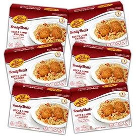 Kosher MRE Meat Meals Ready to Eat, Beef Lamb Kabob & Quinoa (6 Pack) Prepared Entree Fully Cooked, Shelf Stable Microwave Dinner – Travel, Military, Camping, Emergency Survival Protein Food Supply