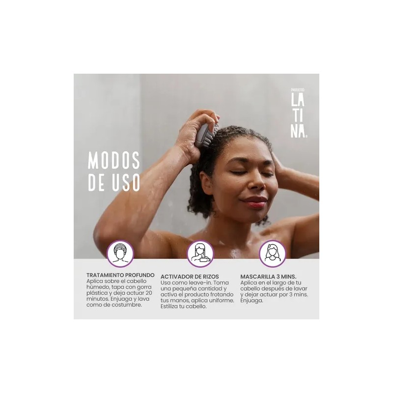 Kit Latina 4 Pzs Shampoo Anti Frizz Activa De Rizos