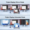 USB-C to Triple Laptop Docking Stations – 4K 60Hz DisplayLink
