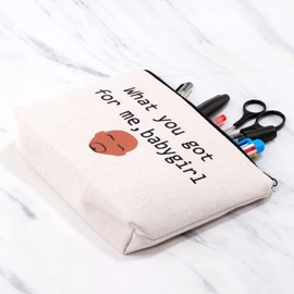 G2TUP Bolsas de almacenamiento para cosméticos con diseño de Mentes Criminales, What You Got for Me