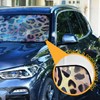 Car Windshield Sun Shade, Pattern Print Leopard Windshield Sunshades Sun
