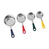 Fox Run 4839 Measuring Cup Set with Colored Handles, Stainless