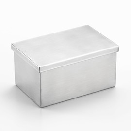 Yoshikawa AN0220 Stainless Steel Square Can, Medium, 12.8 fl oz (380 ml), Storage Container, Made in Japan, Tsubamesanjo and