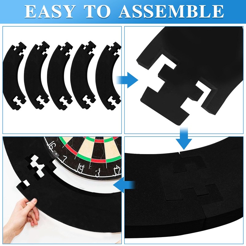 Bocguy Dartboard Protective Ring, Surround Dartboard, Dartboard Border, Dart Wall
