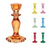 Talking Tables Boho Orange Glass Candlestick Holder, One Size,Glass Candle