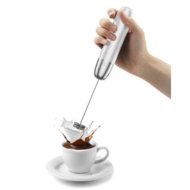 Maestri House Rechargeable Milk Frother, Handheld Electric Foam Maker Waterproof Detachable Stainless Steel Whisk Drink Mixer Foamer Mini Blender for Matcha, Lattes, Cappuccino, No Stand