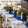 2 Pack 120 Inch Royal Blue Cheesecloth Table Runner Boho