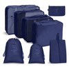 OSDUE Foldable Waterproof Packing Cubes, 8 PCS Travel Organiser Packing
