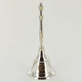 Silver Bells with Magic Symbol Pentagram for Neopaganism Wicca Gifts & Ritual Decor
