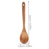 MAGICLULU 2pcs Long Handle Cooking Spoon Heat-Resistant Utensils for Stir-Frying
