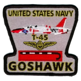 T-45 Goshawk Patch –  With Hook and Loop, 4"