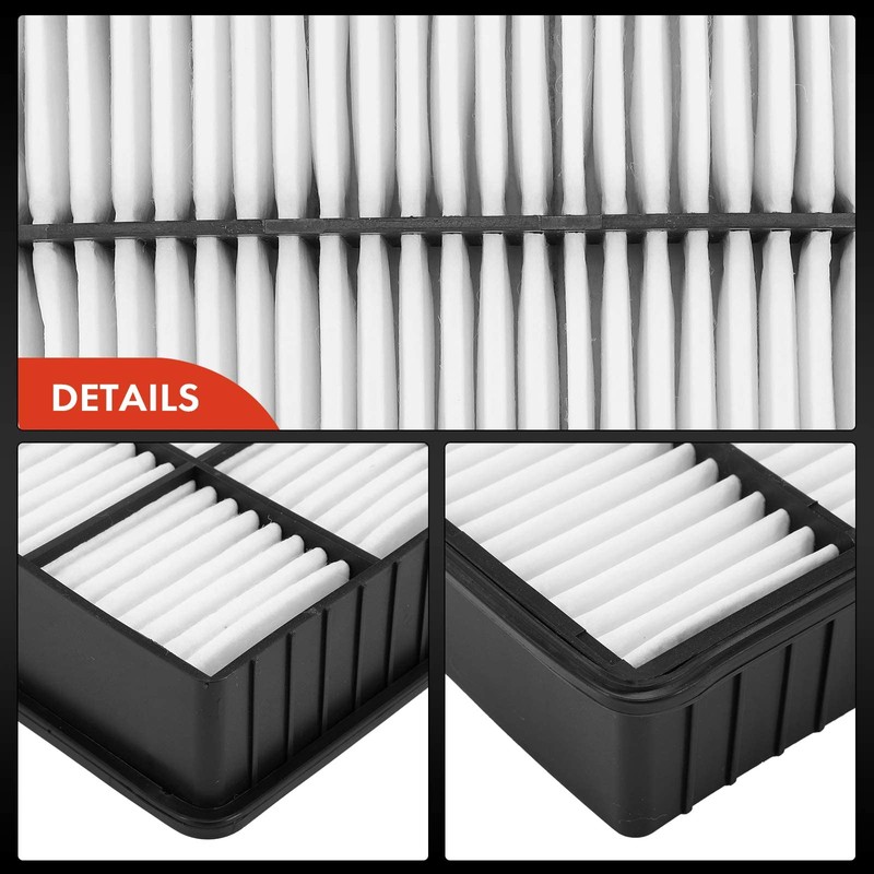 A-Premium Filtro de aire de motor de 2 piezas compatible