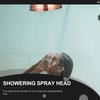 DOITOOL Copper Shower Head High Pressure Rain Shower Head Vintage
